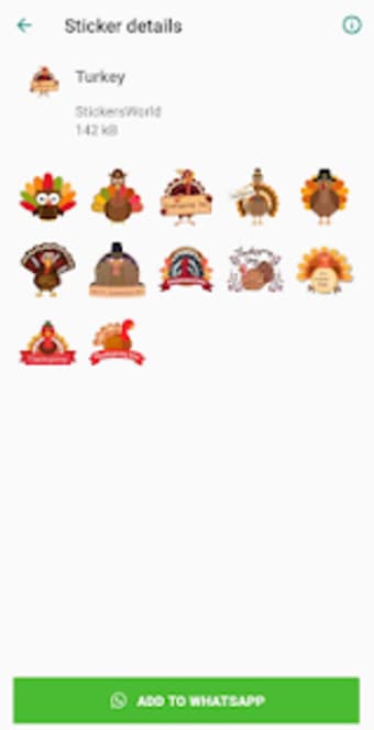 Thanksgiving Stickers for WhatsApp 20193