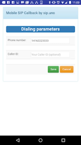 SIP Mobile Callback & CallerID2