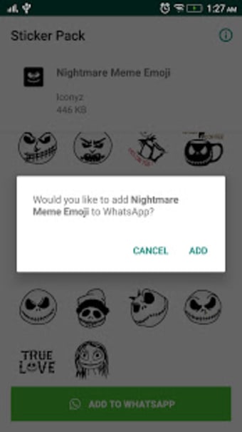 Nightmare Horror Sticker Meme for WhatsApp1