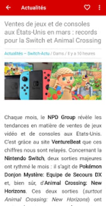 Switch-Actu - Application officielle2