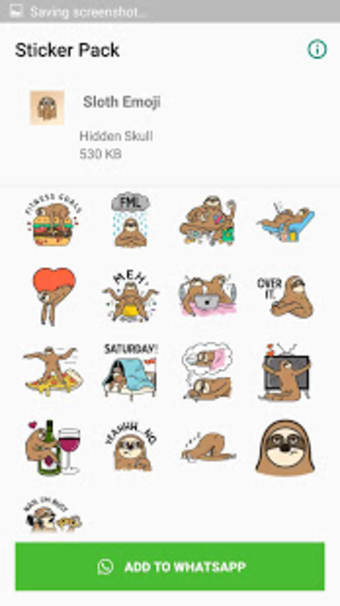 Monkey Sloth Sticker for WhatsApp0