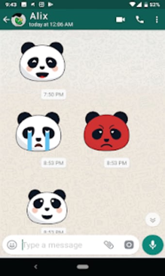 Panda Stickers for WhatsApp3