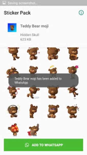 Teddy Bear Sticker for WAStickers2