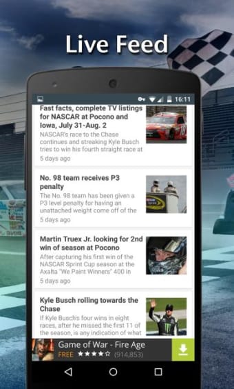 Sport Reader for NASCAR1