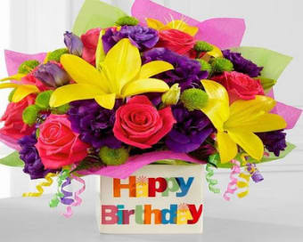 happy birthday flowers images gif1