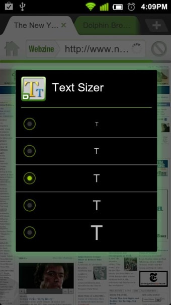 Dolphin: Text Sizer0