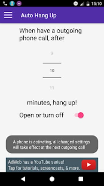 Auto Hang Up w Call Timer0