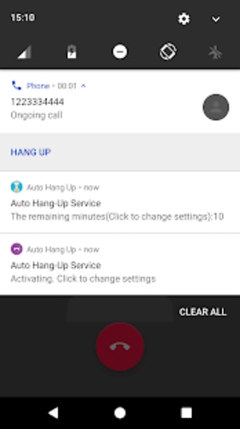 Auto Hang Up w Call Timer1