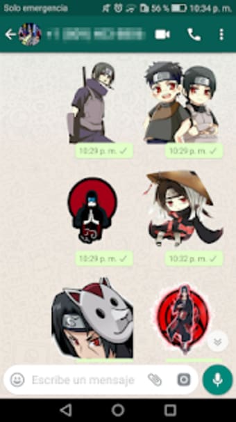 Anime Stickers itachi for WhatsApp -WAStickerApps2