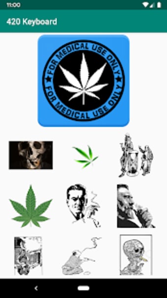 Marijuana Stickers 4/20 for the GBOARD Keyboard1