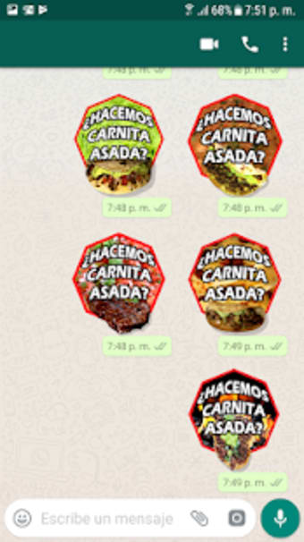 Carnita Asada Stickers0