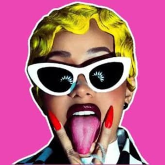 Cardi B stickers for WhatsApp: WAStickerApps0