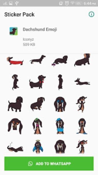 Dachshund Emoji for WhatsApp1