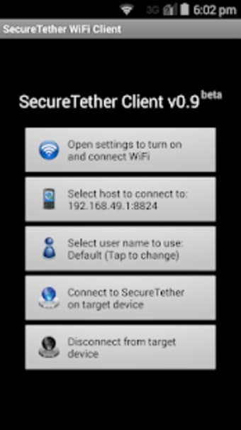 SecureTether Client - Android WiFi tethering1