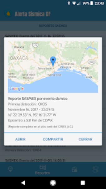 Alerta Ssmica DF3