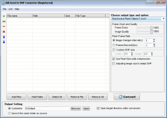 Ailt Excel to SWF Converter0