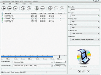 AVI DivX to DVD SVCD VCD Converter0