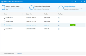 IUWEshare Free iPhone Data Recovery4
