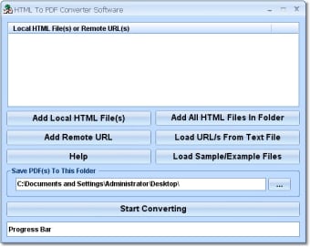 HTML To PDF Converter Software0
