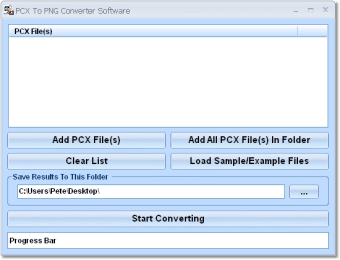PCX To PNG Converter Software0