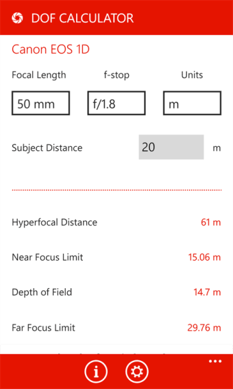 DoF Calculator  102
