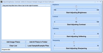 Adjust Brightness, Contrast, Soften & Sharpen Multiple Images At Once Software0