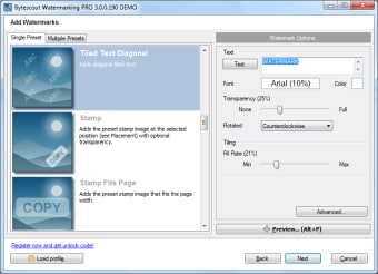 Bytescout Watermarking PRO0