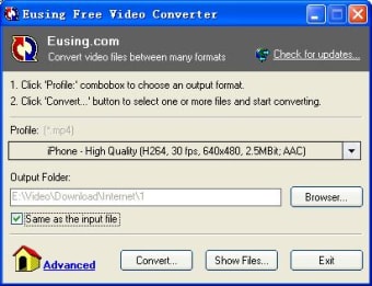 Eusing Free Video Converter0