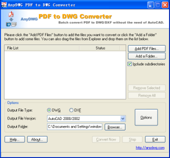 AnyDWG PDF to DWG Converter0