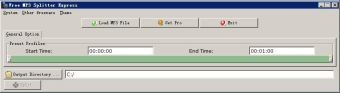 Free MP3 Splitter Express0