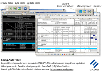 ZWCAD Excel0