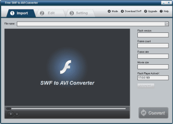 Free SWF to AVI Converter0