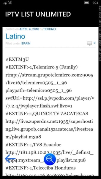 IPTV Amazing: M3U, XSPF Support  102