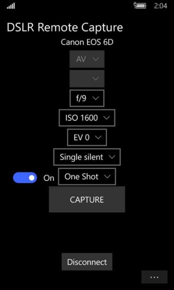 DSLR Remote Capture for Canon EOS  100