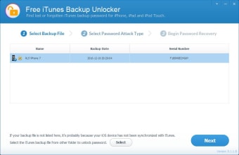 Free iTunes Backup Unlocker0