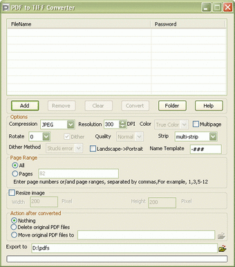 PDF to TIFF Converter0