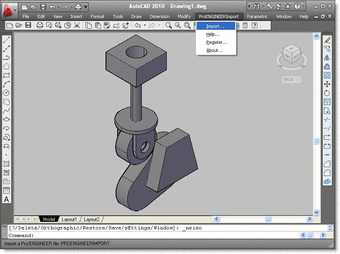 Pro/ENGINEER Import for AutoCAD0