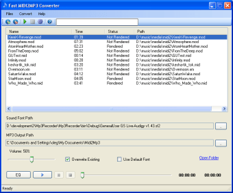 MIDI2MP3 Converter0