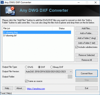 Any DWG DXF Converter0