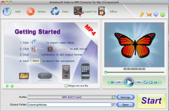 Amediasoft Video to MP4 Converter0