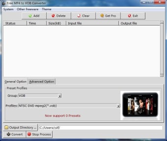Free MP4 to VOB Converter0