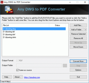 Any DWG to PDF Converter0