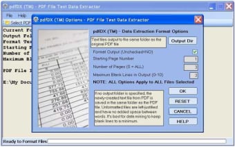 pdfDX PDF File Text Data Extractor0