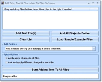 Add Data, Text & Characters To Files Software0