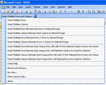 Insert Multiple Rows and Columns in Excel0