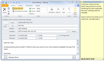 Notes Add-in for Outlook0
