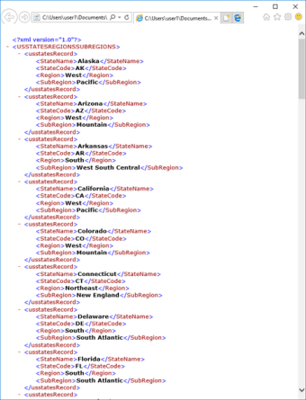 Xml Into Spreadsheet  101