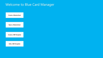 Blue Card Manager  80