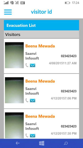 visitor id  101
