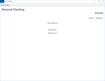 My Checkbook  101